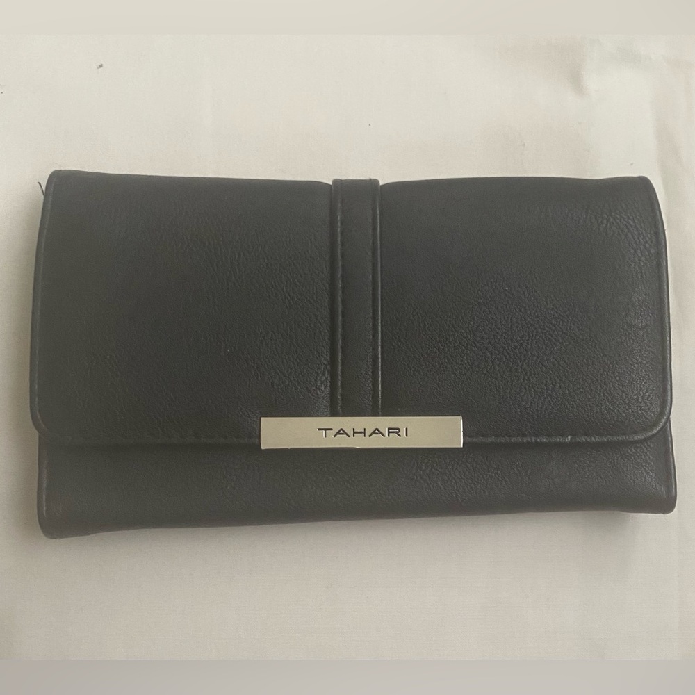 **** SOLD**** Tahari Black Leather Wallet